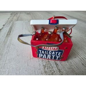 Vintage Kurt Adler Beer tailgate party cooler ornament All-Star Xmas tree
